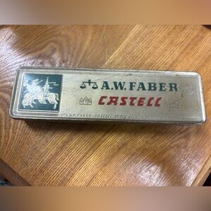 Vintage A.W. Faber-Castell metal pencil tin